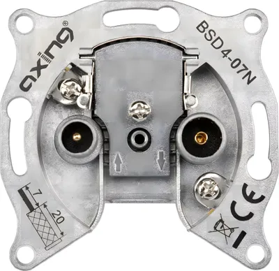 Immagine prodotto di Axing BSD 4-07N Presa passante CATV 7 dB | 5...1006 MHz : Presa passante : 7dB