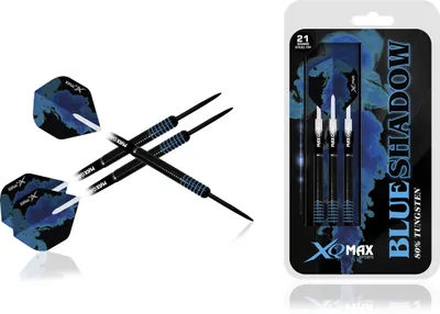 Produktbild von XQ MAX Blue Shadow 80% Tungsten Dartset Steeltip