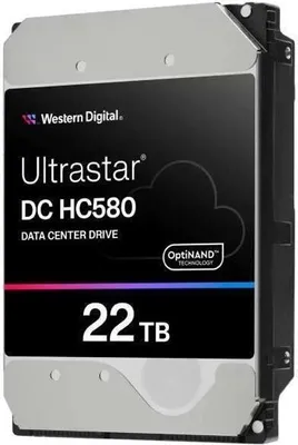 Zdjęcie produktu dla Western Digital Ultrastar DC HC580, 22 TB, 7200 RPM, 512 MB, 3.5", SATA