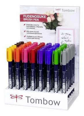 Produktbild von TOMBOW Kalligraphie-Stift Fudenosuke 48er Display