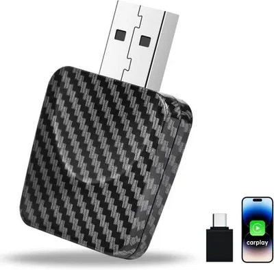 Productafbeelding van Draadloze CarPlay en Android Auto Adapter | Plug & Play USB Adapter