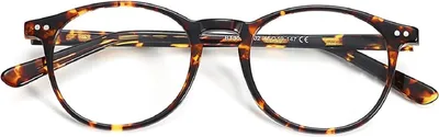 Zdjęcie produktu dla Okulary kujonki w stylu vintage, okrągłe, przezroczyste soczewki uni