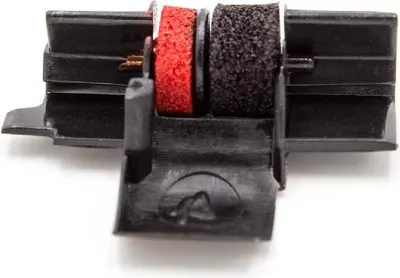 Produktbild von vhbw Farbrolle, Farbwalze Schwarz Rot kompatibel mit Sharp EL 1750 P II, 1750 P III, 1750 P III GY, 1750 V, 2620/S Taschenrechner, Registrierkasse