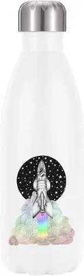 Produktbild von Vakuumisolierte Thermalwasserflasche in Weiß