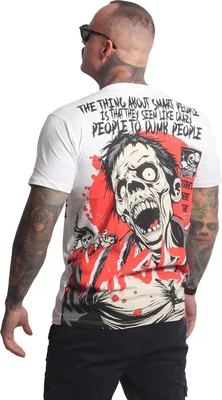 Obrázok produktu pre Pánske tričko Yakuza Smart People Regular, biele, 6XL