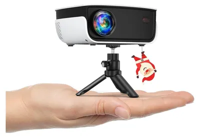 Produktbild von HOPVISION Mini Beamer 7500L, Full HD 1080P Projektor, Tragbar für Heimkino, Camping & Outdoor, 4K Unterstützung, Zoom, Kompatibel mit Handy, Tablet
