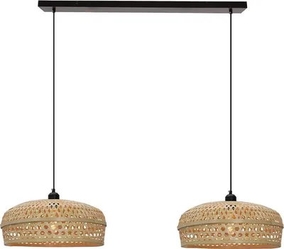 Produktbild von Olucia - JENNIFER - Pendelleuchte - Braun/Schwarz - 2 Lampen