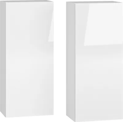 Produktbild von NABBI Badezimmerschrank an der Wand (2 Stück) Ballett 2S - Alaska / weißer Glanz