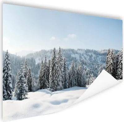 Produktbild von MuchoWow® Poster Schneebedeckte Bäume in den Bergen 60x40 cm - Schlafzimmerdekoration
