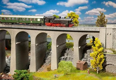 Produktbild von Faller 120465 - 1/87 / H0 Viadukt-Set, 2-gleisig, gerade - Neu