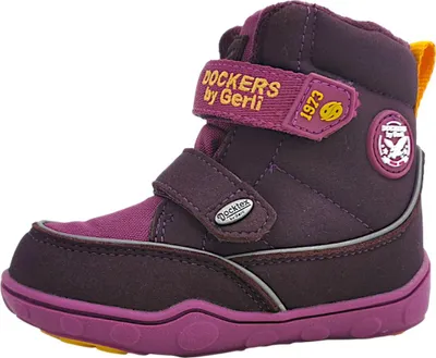 Produktbild von Dockers by Gerli  Kinderschuhe Mädchen Stiefel Klettschuh Violett Freizeit, Schuhgröße:28 EU