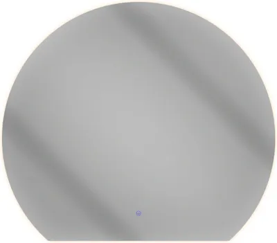 Produktbild von Planetmöbel LED Spiegel halbrund AUBE 100x90 cm | Touch, dimmbar