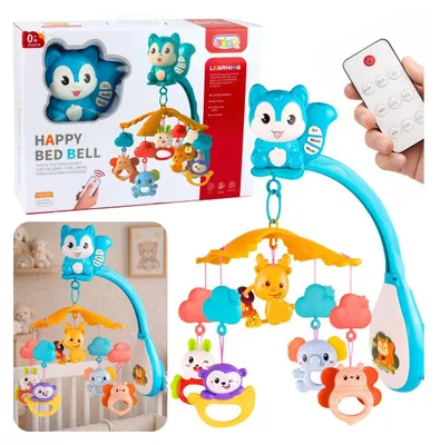 Image de Carrousel pour bébé avec projecteur d'écureuils et pendentifs
