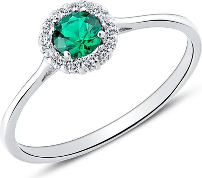 Produktbild von Ring für Damen aus 9K Weißgold mit Zirkonia von Unique (Größe: 58mm)