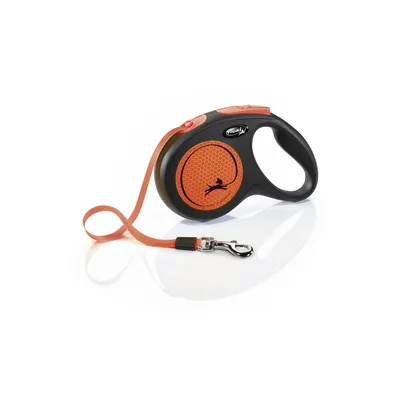 Produktbild von Flexi "NEW NEON" : Neon-Orange M - 5m Hundegewicht max: 25 kg Farbe: Neon-Orange Größe: M - 5m Inhalt: Hundegewicht max: 25 kg