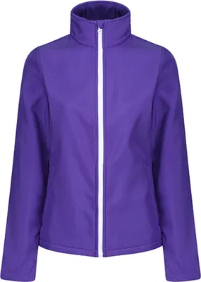 Produktbild von Regatta Standout TRA629 | Damen Ablaze Printable Softshell Jacket - Farbe: Vibrant Purple/Black - Größe: 38 (12)