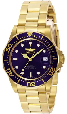 Obrázek produktu pro Invicta Pro Diver 8930 Pánské Hodinky - Automatické Hnutí - Nerezová Ocel s Modrým Ciferníkem - 40 mm