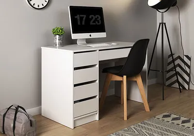 Immagine prodotto di Scrivania Scrivania per computer Scrivania per PC 120x55cm bianco