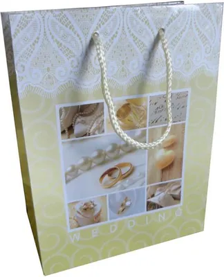 Produktbild von Geschenktasche "Wedding" / Geschenktüte / Maße: 23x18x10cm