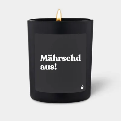 Produktbild von ChattyCandles Duftkerze Schwarz Woody Mährschd aus!