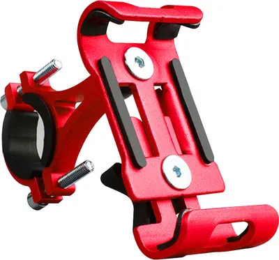 Produktbild von Universal Aluminium rutschfeste Motorrad Fahrrad Fahrrad Lenkerhalterung Telefonhalter rot