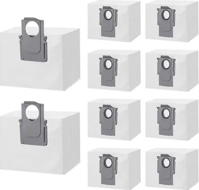 Produktbild von 10 Stück Staubbeutel für Roborock S8/S8 Pro Ultra/ S7 MaxV Ultra/S7 Pro Ultra/Q7+/Q7 Max+/Q5+Staubsauger Ersatzteile, Großer Kapazität Ersatzbeutel Staubsaugerbeutel
