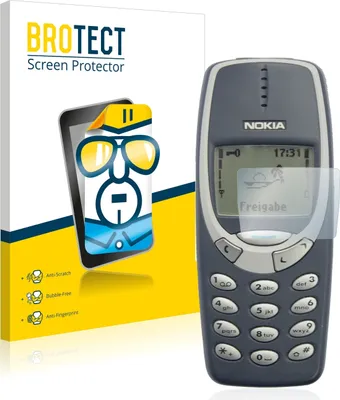 Produktbild von 2x Für Nokia 3310 2011 Schutzfolie BROTECT Displayschutz Display Schutz Folie Klar Transparent