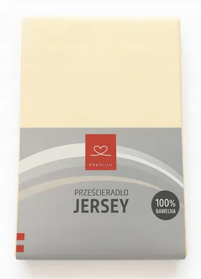 Produktbild von Textom JERSEY Spannbettlaken 140x200 cm ECRU Premium