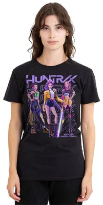 Obrázok produktu pre Kpop Demon Hunters Huntrix Huntrx, pánske tričko, čierna farba, veľkosť XL