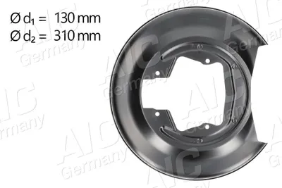 Produktbild von AIC Spritzblech Bremsscheibe für VOLVO V70 II (285) Hinten Links Hinten Rechts 56974 Ankerblech