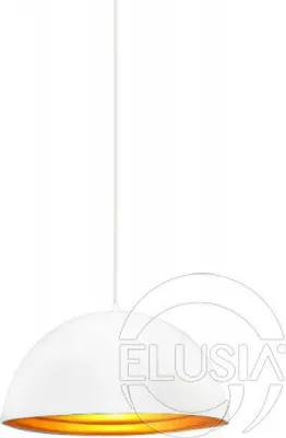 Produktbild von Modena 40 Höhenverstellbare Leuchte Weiß/Gold, Durchmesser 40 cm, Höhe 140 cm