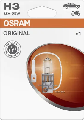 Obrázok produktu pre OSRAM ORIGINAL LINE H3 PK22s 12 V/55 W (1er Eco Blister)