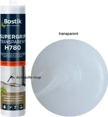 Produktbild von Bostik H780 Supergrip Transparent 1K Hybrid Kleb Dichtstoff 310g Kartusche