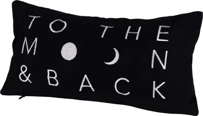 Produktbild von Räder Design Kissen Traumkissen Mondnacht To the moon Schwarz (33x17cm)