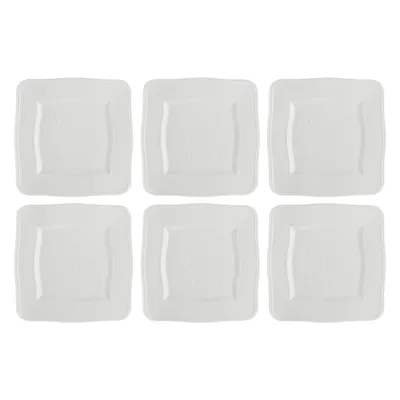 Immagine prodotto di La Porcellana Bianca set di 6 piatti quadrati 20 cm P003800120Z