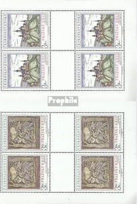 Produktbild von Briefmarken Tschechoslowakei 1976 Mi 2343Klb-2344Klb Kleinbögen (kompl.Ausg.) gestempelt Prager Burg