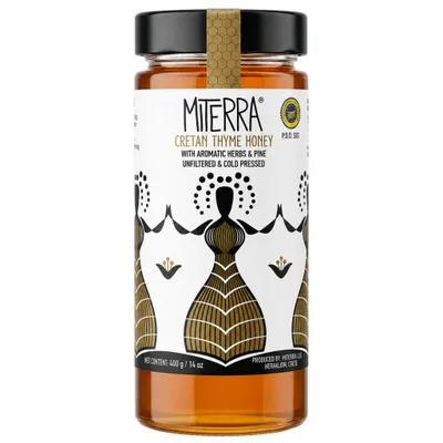 Produktbild von MITERRA Griechischer Thymianhonig mit Kräutern und Kiefer, 400g