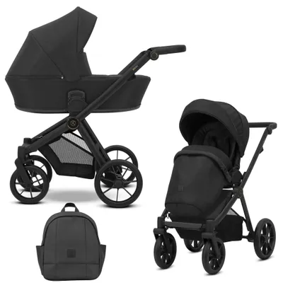 Image de Poussette Kunert Baby Brav Black 2-en-1 BR-01