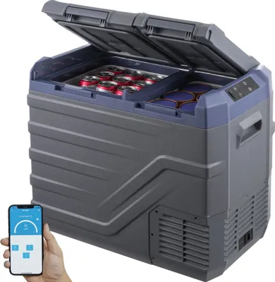 Produktbild von Tragbarer Kühlschrank mit Gefrierfach - 40L Dual-Zone - 60W Kühlbox für Auto und Camping