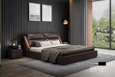 Zdjęcie produktu dla Bett Polster Design Luxus Doppel Hotel Betten Ehe 180x200cm Schlaf Zimmer Leder