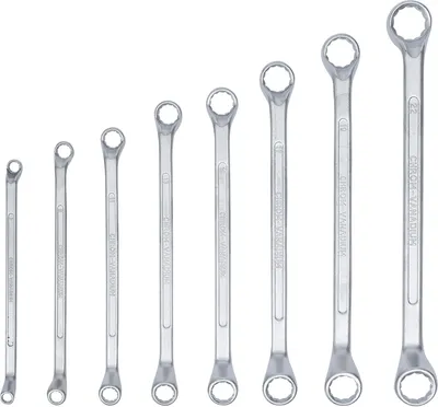 Produktbild von BGS 1213 Doppelringschlüssel-Satz, verkröpft, 6x7-20x22 mm, 8-tlg.