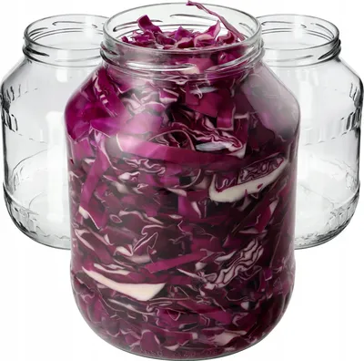 Produktbild von KADAX Weckgläser Ohne Deckel "Albi", Einmachglas zum Einlegen, Einmachgläser, 100 mm, 2.5L, 4 Stück