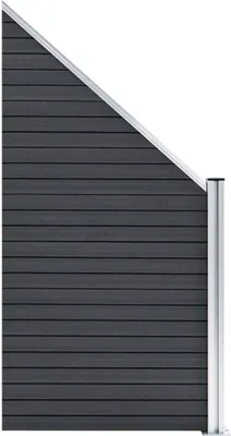 Produktbild von vidaXL Zaunelement WPC 95x(105-180) cm Grau