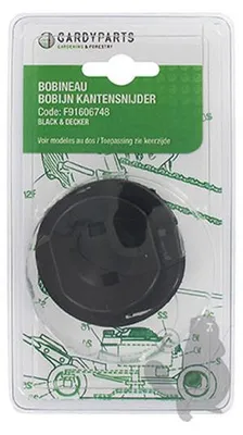 Produktbild von Fadenspule Ø 1,3 mm mit Mähfaden, anpassbar, für Akku-Trimmer, in Blisterverpackung