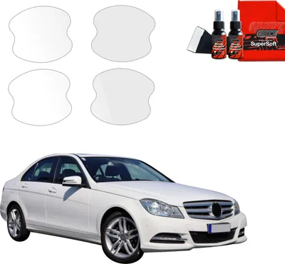 Obrázek produktu pro ochranná fólie 4v1 Grizz Protector pro prohlubně klik dveří - Mercedes Benz Třída C W204 Sedan Facelifting (2011-2014)