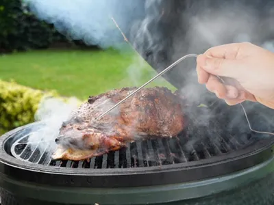 Produktbild von Velleman Grillthermometer, drahtlos, mit EasyBBQ-App, Kabellänge 80 cm