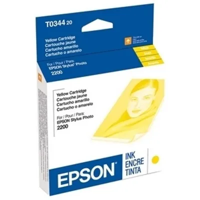 Produktbild von Epson Chameleon Singlepack Yellow T0344 Ultra Chrome, Gelb, Tinte auf Pigmentbasis, 17 ml, 1 Stück(e)