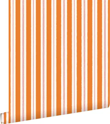 Produktbild von ESTAhome Tapete Streifen Orange und Rot 50 x 900 cm