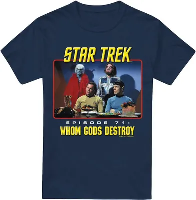 Image de Star Trek - "Episode 71" T-shirt pour homme TV5799 (S) (Bleu marine)