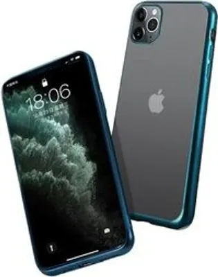 Two smartphones are displayed against a white background. One is shown from the front, displaying its screen, and the other from the back, showing its camera and logo.